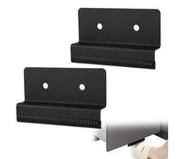 2pz Piedino per Cassetto della Spazzatura, Apri a Pedale per Cassetto della Spazzatura a Mani Libere con Cuscinetti Adesivi Bifacciali Viti per Cassetti Armadietti(Nero)