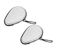 2pz Ping Pong Paddle Custodia Zucca Forma per Sport,Testurizzato Argento
