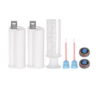 2pz Plastica Resina Miscelatore Doppio Colla Cartuccia per 50ml 10:1 AB