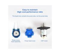 2pz Pompa Peristaltica Piccola 12V Pompa Autoadescante Pompa Liquido Acquario Laboratorio Metering Reversibile