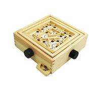 2Pz Puzzle Labirinto in Legno Beige Educativo Per Bambini