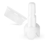 2pz Ricambio per Baby Brezza FRP0046 Formula Pro Advanced, Accessori per Filtro a Imbuto con Raschietto in Silicone e Attacco Perno Dell'Asse (da Fissare al Coperchio di Bloccaggio)