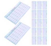 2Pz Ricariche Planner Budget A6 Carta Liscia Per Binder 6 Anelli Casa