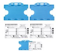 2pz Righello Elettrocardiogramma, Plastica Calibro Trasparente Scheda con Scatole Portaoggetti Badge 7 Step Ruler per Interpretazione Infermieri Operatori Sanitari Essenziali