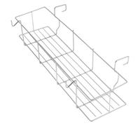 2Pz Ripiano Camping Barbecue Stabile Antiruggine Argento