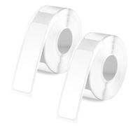 2pz Rotoli di Nastro Etichettatrice per Phomemo D30, 40x14mm Nastro Etichette Autoadesivo Impermeabile Carta Termica Adesivi Etichette Termiche per Ufficio Casa Scuola (Bianco)