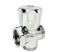 2PZ RUBINETTO A VITE 3 VIE X LAVATRICE 255 ITAP OTTONE CROMATO 1 2MX3 4M: