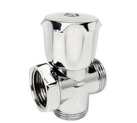 2PZ RUBINETTO A VITE 3 VIE X LAVATRICE 255 ITAP OTTONE CROMATO 1/2MX3/4M