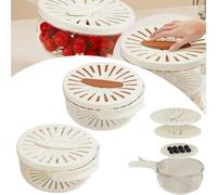 2Pz Scolapasta Cestello Filtro Bilayer Pieghevole Frutta