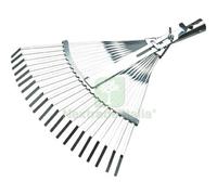 2PZ SCOPA GIARDINO A VENTAGLIO 851 AGEF ACCIAIO ZINC CM 39 48X41,5 O.CONICO MM :
