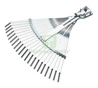 2PZ SCOPA GIARDINO A VENTAGLIO A MORSETTO 851B AGEF ACCIAIO ZINC CM 39 48X41,5 :