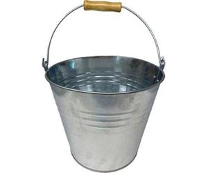 2PZ SECCHIO ZINCATO GALVANIZZATO DOMUS LT 10 CM 28X19 H.CM 24