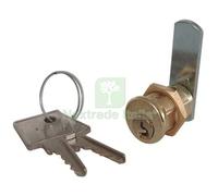 2PZ SERRATURA A CILINDRO LEVA DRITTA 21 MERONI OTTONE SATINATO F.MM 16 L.MM 30: