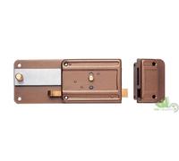 2PZ SERRATURA ISEO 340 SCROCCO SEPARATO CILINDRO ESTERNO STACCATO 60mm CANCELLO