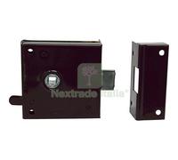 2PZ SERRATURA LEGNO APPLICARE 189 BONAITI Q6+SCR+BLOCCO E.MM 35 DX: