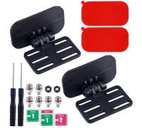 2pz Set di Supporto Telecamera Posteriore, Adesivo Supporto per Telecamera per Cruscotto Supporto per Dash Cam Auto Supporto Telecamera Retromarcia con Viti Cacciaviti, Facile da Installare