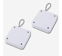 2pz Solo chiudiporta automatici senza installazione: artefatto silenzioso tampone for ante scorrevoli, universale for in legno e in vetro in cucina(White1000g Rally)