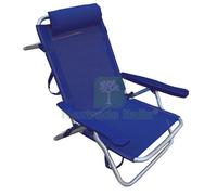 2PZ SPIAGGINA RETRATTILE IN ALLUMINIO BLEU: