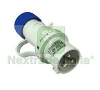 2PZ SPINA INDUSTRIALE VOLANTE ARGO BLU 2P+T CEE 309 IP44 16A COLORE BLU 70100: