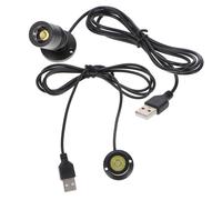 2Pz Spotlights LED USB Per Vetrina Nero Alluminio Angolo Regolabile