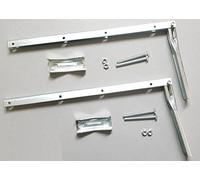 2PZ STAFFA STAFFE STENDIBIANCHERIA BALCONE A RIBALTA PIEGHEVOLE FERRO ZINCATO