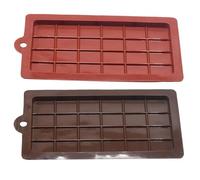 2pz Stampi Rettangolari Non Adesivi in Silicone Per Cioccolato, Riutilizzabili Fai-da-te Per Dolci, Gelatina e Cubetti Di Ghiaccio