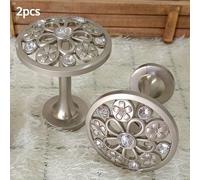 2Pz Supporti Per Tende Ganci Decorativi In Lega Di Zinco