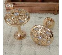 2Pz Supporti Per Tende Ganci Decorativi In Lega Di Zinco