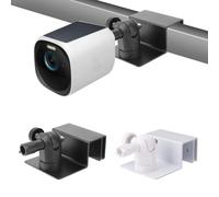 2pz Supporto per Grondaia per Telecamera di Sicurezza, Supporto per Telecamera di Sicurezza Bianco Nero per Security Solocam S220/C210, Cam 2C/2C Pro, 3/S330, 2/2 Pro, 3C/S3000