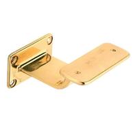 2PZ SUPPORTO X CORRIMANO BASE RETTANGOLARE OTTONE LUCIDO