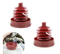 2pz Tappi Pompa Servosterzo Idraulico, Tappo Serbatoio Servosterzo Rosso Tappo Servosterzo Coperchio Spina Compatibile con Honda/Acura