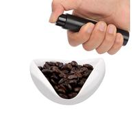 2pz Tazza Dosatrice Caffè con Flacone Spray, Vassoio Dosatore Caffè Grani e Spritz Ceramica per Tè Kit Accessori Contenitore Espresso Regalo per Gli Amanti Caffè (Fino a 35g Chicchi Caffè)