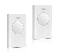 2Pz Telecomando per cancello compatibile con FAAC XT2 433 SLH LR - 433,92 MHz, 2 canali, colore bianco - Sostituzione per automazione cancelli garage