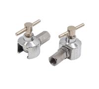 2pz tono argento regolabile pulsante Auto testa ingrassatore nipplo accoppiatore