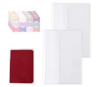 2pz Trasparente Copertina Pianificatore per Hobonichi A6, 23x15,7cm PVC Trasparente Pianificatore Protettore Copertura con 5 Etichette Vuote Adesivi Manica Protettiva per Hobonichi