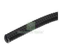 2PZ TUBO CORRUGATO + TIRAFILO PVC NERO MM 16 MT 25: