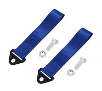 2pz Universale Auto Traino Traino Gancio Paraurti Rimorchio Cintura Cinghia Blu