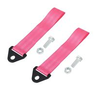 2pz Universale Auto Traino Traino Gancio Paraurti Rimorchio Cintura Cinghia Rosa