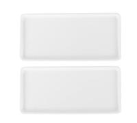 2Pz vassoio per il bagno per il bancone, vassoio per il lavandino per il bagno, piccolo rettangolare per il lavandino, portasapone da cucina, in ceramica per il bancone della cucina