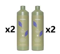 2pz x Echosline No Yellow Shampoo Antigiallo per Capelli Biondi e Grigi 1000ml