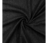 2R STOCK SRL Tessuto Denim Elasticizzato al Metro Colore Nero mt 1,00x1,50
