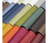 2R STOCK SRL Tessuto ecopelle finta pelle per arredo (nero)