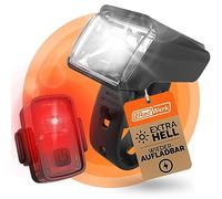 2RadWerk, ED, set di luci per bicicletta, approvate dalla StVZO, luce commutabile 15-35 Lux, luce per bicicletta