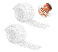 2Rotoli Rete per Arrosti Rete da Cucina per Carne, Mesh Stretch Rete Arrosto Elastica Rete Alimentare Accessori per Cottura e Cottura per Conservare
