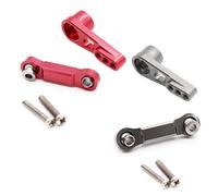 2set 25T Servo Arm Horn Servo Pull Rod for A959 A959-B A949 A969 A979 RC Car Upgrade Parts Accessories,Red & Grey