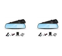 2Set 4.3 Pollici DVR per Auto Specchietto Retrovisore Videoregistratore di 4538