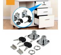 2set Cam Lucchetto E Chiavi for Porta Armadietto Cassetta Postale Dsek Acciaio