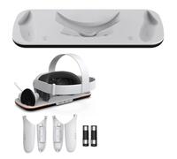 2set Charging Dock for Mta Qust 3 VR Accessories, VR Headset Controller Charging Dock Charger Station with LED Indicator with 2 Rechargeable Batteries