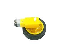 2Set DC electronic starter with TT electronic starter Tire Wheel 3-6V Dual Shaft Gear electronic starter 1:48 TT Magnetic Gearbox Engine NWPNLXEA