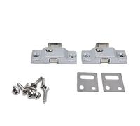 2Set di chiavistelli per porte e finestre pieghevoli, antifurto, in acciaio inox